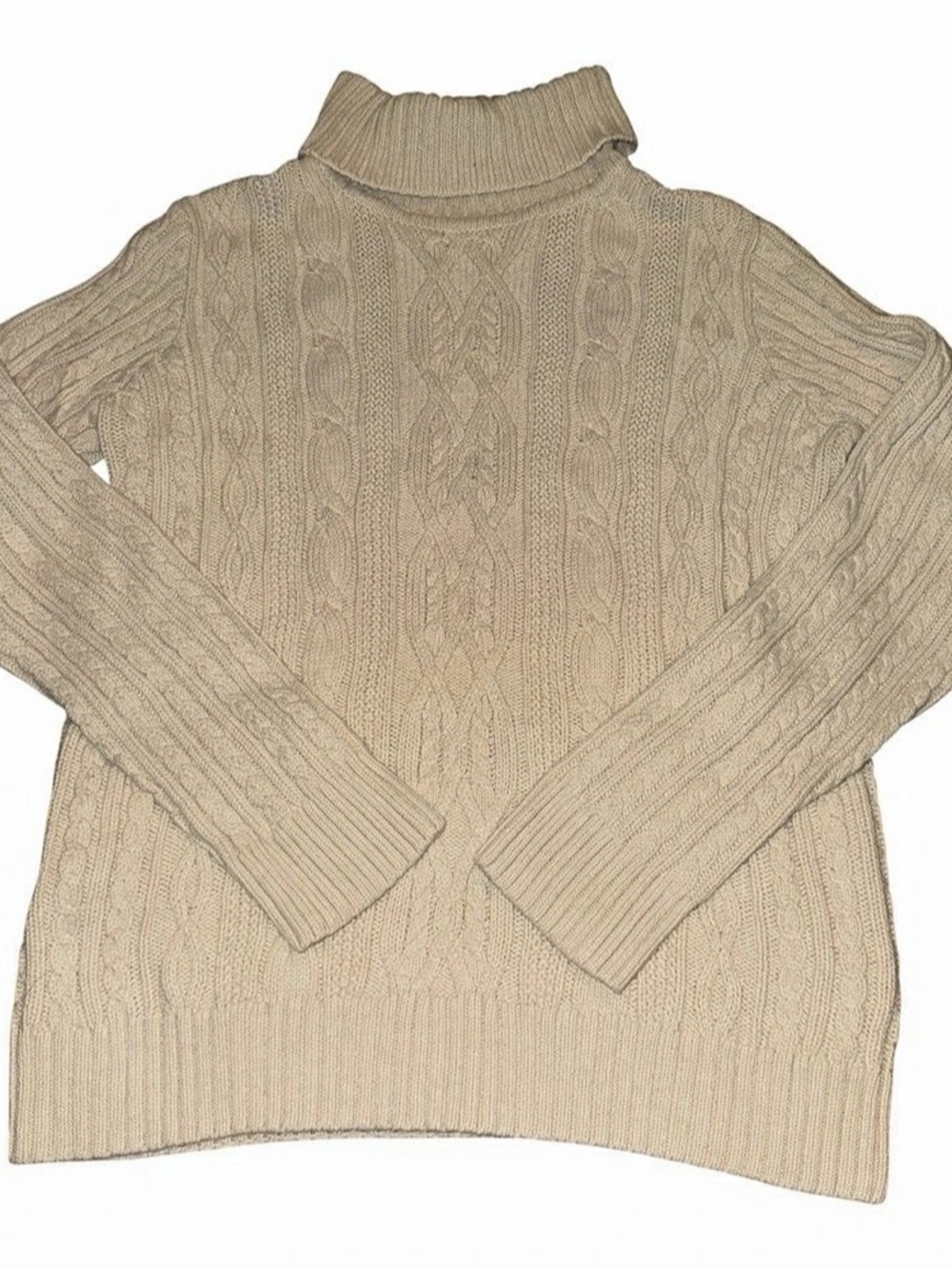 Croft & Barrow Cable Knit Turtleneck Sweater Size Medium